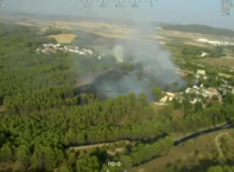 Un incendio en Villalbilla obligó a movilizar helicópteros e hidroaviones