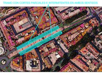 Obras en Alcalá / Cortes parciales de tráfico en Vía Complutense, frente a Carrefour