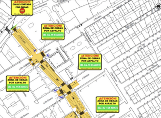 Obras en Alcalá / Cortes en la Calle Gran Canal desde este lunes 3 de agosto