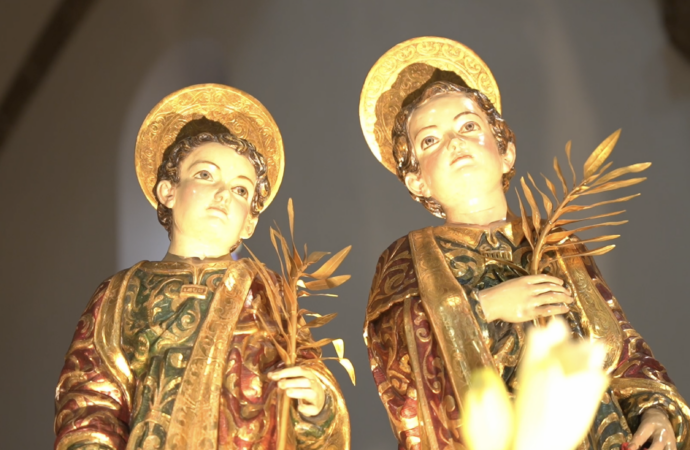 Fiestas Patronales de Alcalá / Pregón y traslado del arca con los restos de los Santos Niños