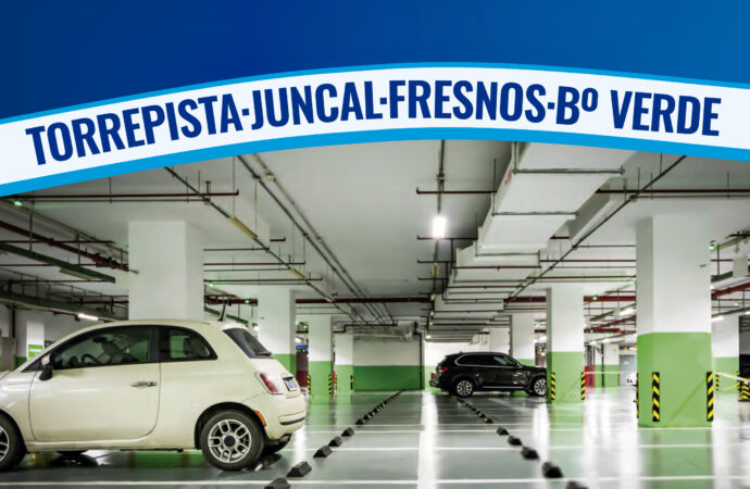 A la venta plazas de garaje municipales en Torrejón en los aparcamientos de Torrepista, Juncal, Fresnos y Barrio Verde