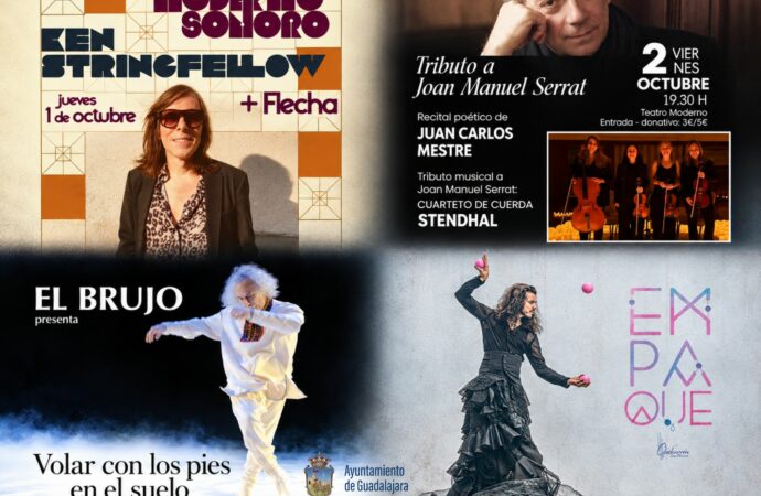 Agenda cultural del fin de semana en Guadalajara: El Brujo, Ken Stringfellow, Tributo a Serrat, etc…
