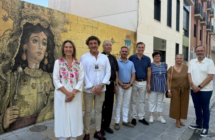 La Virgen de la Antigua, protagonista de un nuevo mural de arte urbano en Guadalajara