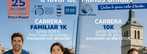 Carrera Solidaria a favor de Manos Unidas, este domingo 25 en Torrejón