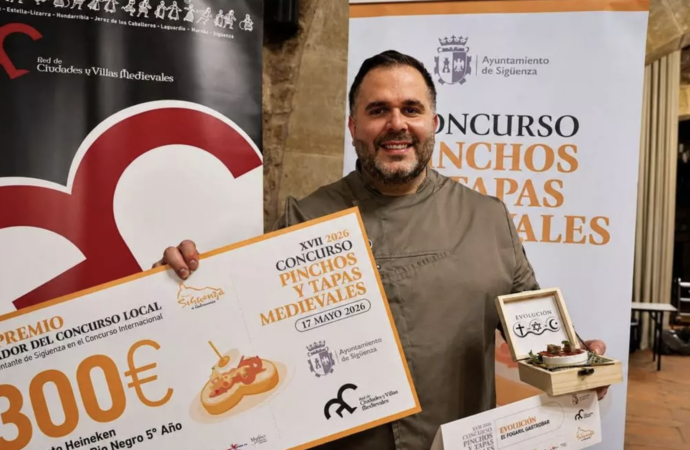 Sigüenza / El chef, Rubén Urbano, competirá por el título de Campeón Internacional de Pinchos y Tapas Medievales 2026