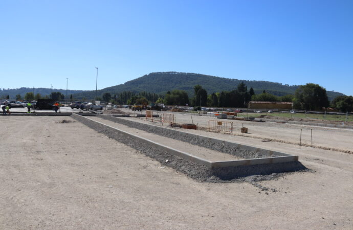 Continúan los trabajos de ampliación del aparcamiento de Jiménez de Quesada en Alcalá de Henares